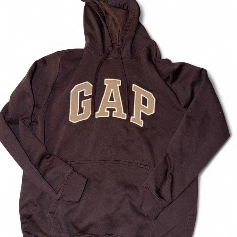 brown and tan gap hoodie size medium